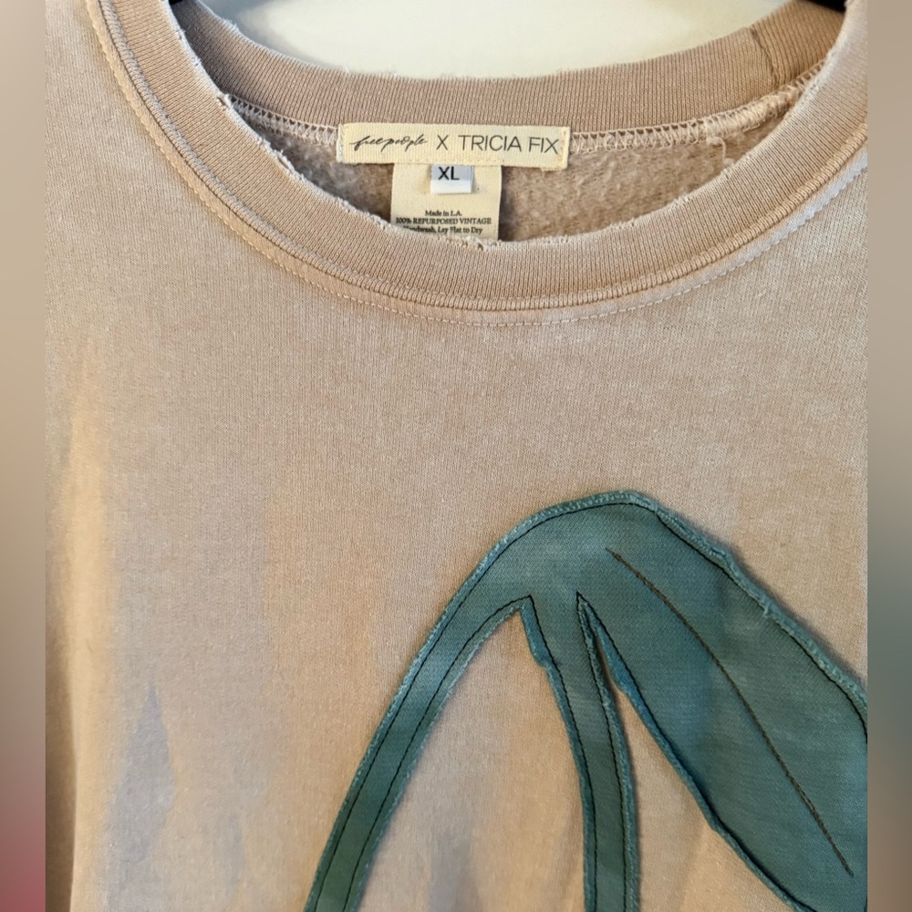 Free People x Tricia Fix Cherry Print Fruit Sweatshirt - Picture 5 of 5